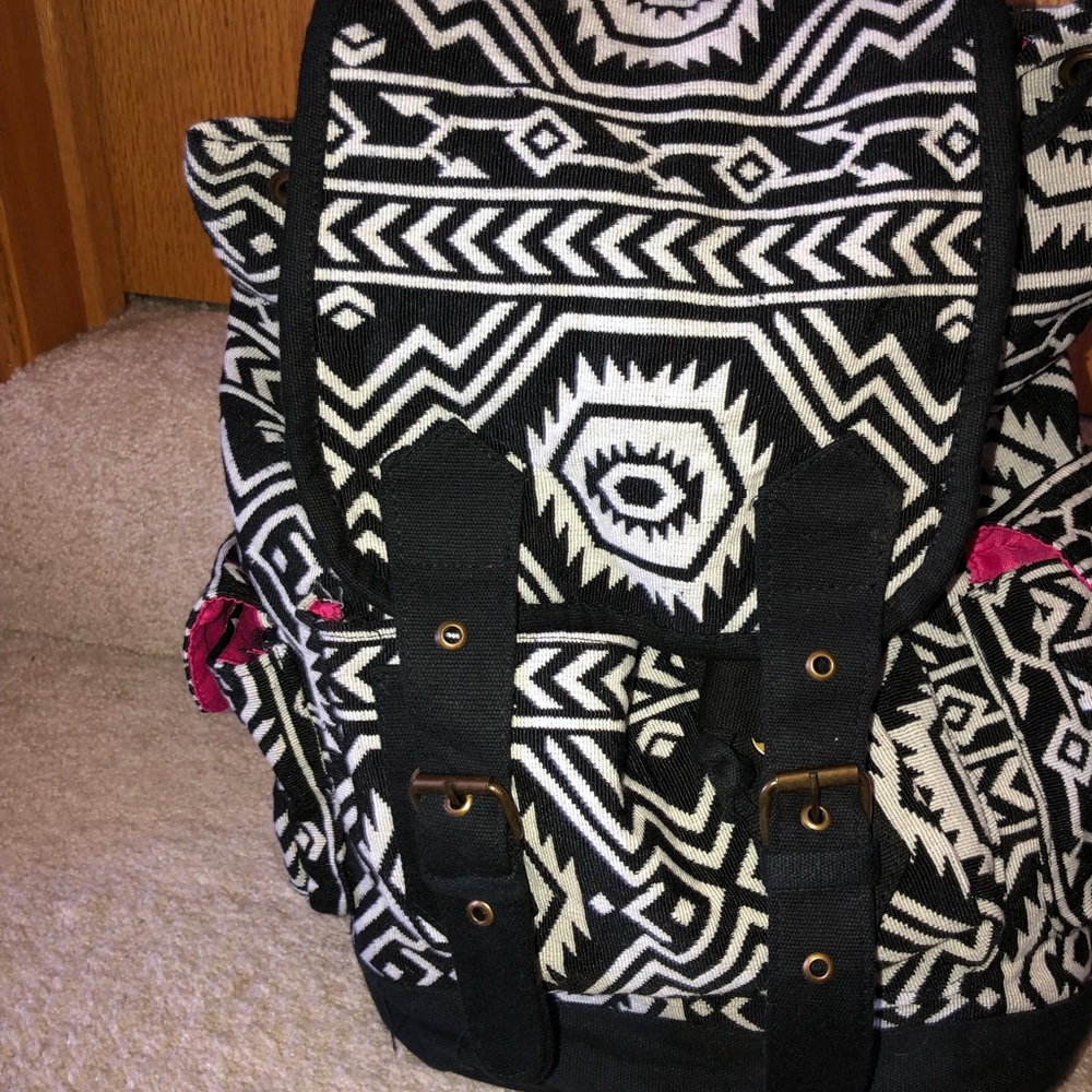 Aztec inspired cloth backpack